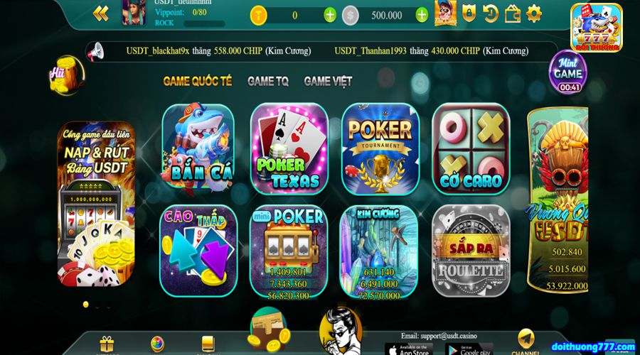 Cổng game USDT Casino