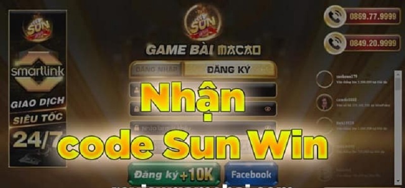Mã code Sun Win